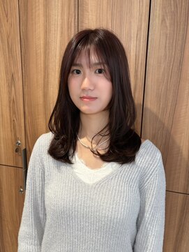 ガリカ 博多(Gallica) <ゲスト>ミディアムレイヤーにココアブラウン