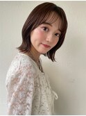 愛されショートボブ艶髪くびれレイヤーココアブラウンp上尾