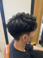 オレンジポップ 妙典店(ORANGE POP)&nbsp;MEN’S/リバースセンターパート/ニュアンスパーマ/妙典