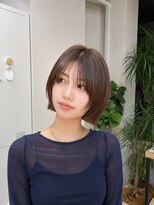 フォト 新宿三丁目(foto) 髪質改善地毛風縮毛矯正くびれレイヤー切りっぱなしボブ
