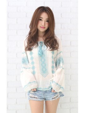 ヘアーズ ギュゼルバヤン(hair’s Guzel Bayan) 毛先ふわふわロング　イメチェン/かき上げ