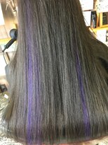 オーバーキャプテンネイキッド(OVER CAPTAIN NAKED) ポイントダブルカラー パープル