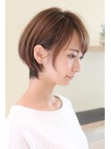 20代30代40代大人可愛い耳かけショート 襟足スッキリ