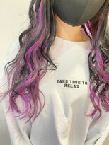 ヴァンクラウド 奈良店(VENT-CLOUD)&nbsp;[エクステ] イヤリングカラー×小顔インナーカラー10代20代