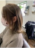 ハイライトグラデーションボブ_ミニウルフテラコッタ_89