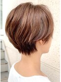 【30代40代】襟足スッキリ大人可愛いひし形ショート
