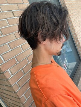 クオル 立川(QOL) センターパート無造作パーマツイストスパイラルパーマ刈り上げ