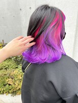 シモキタジャムズ&nbsp;ピンク→ラベンダー＊インナーカラー/グラデーションカラー