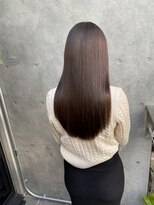 キュア 表参道(CURE)&nbsp;黒髪/グレージュカラー/ココアベージュ/ヘルシーロング[表参道]