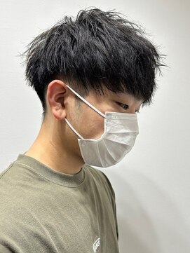 ニアウ 太田店(Niau) ツイストスパイラルパーママッシュメンズパーマ波巻きパーマ