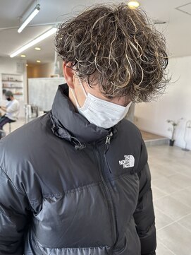 エース 栄矢場町店(Ace) 波巻きスパイラルパーマメンズマッシュツイストスパイラルパーマ