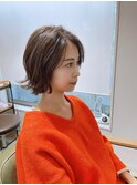 外はねショートボブ