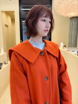 スニュウ(snuw)&nbsp;【snuw_hotaru】ブリーチカラーピンクカラーボブ