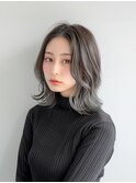 バレイヤージュ/シルバーグレー