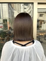 アドア 横浜(ADORE)&nbsp;【ADORE 横浜】オリーブアッシュブラウン×切りっぱなしボブ