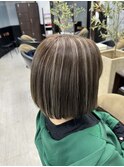 白髪ぼかしハイライト