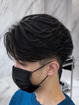 センス 渋谷 宇田川交番前(SENSE) ダークアッシュ/カルマパーマ/ベリーショート[渋谷/韓国/MEN'S]