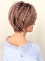 リル バイ ジルブラン(Lil by JIL BLAN) ショートボブグレージュハイライトレイヤーカット髪質改善