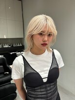 ソル 栄矢場町(SOL)&nbsp;巻き髪/ホワイトブロンド/ハイブリーチ