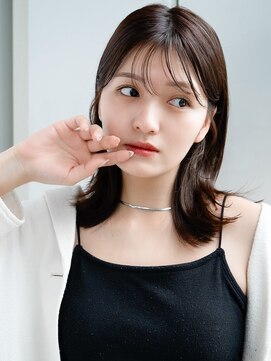 エインアンリー 表参道(AIN.ANLY.) 2ぱっつん前髪薄めバング長めバング切りっぱなしボブミニボブ