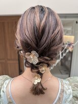 結婚式・ミディアム・ヘアセット