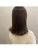 【&ONE 自由が丘】ココアグレージュ　× 切りっぱなしミディアム