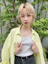 マイル 渋谷(mile)&nbsp;ブロンドカラー×ウルフカット