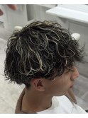 ハイライト×波巻きパーマ
