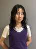 学割U24【HARUNA限定】カット+デザインパーマ　￥13365→￥9900