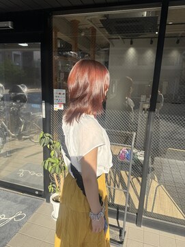 ループ バイ エスポワール(LoooP by Espoir) ミディアムレイヤー ピンクレッド