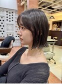 ヘアドネーションで切りっぱなしボブ【坂根】