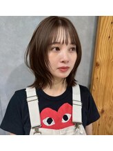 ハウリーヘアアンドスパ(HAURY hair&spa) 寒色ベージュ・フェイスレイヤー