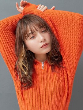 ロエ 博多店(loe) 【loe】インナーカラー×こなれセミディ