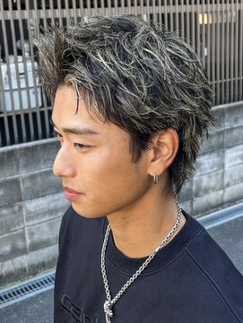 ビーテックバイゼン スライ(B TECH by Zen sly) スパイキーショート、ハイライトメッシュ