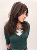 ハイライトバレイヤージュダブルカラーショートカット30代40代