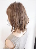 Say.ミディアムウルフカットヘーゼルグレージュオリーブグレー