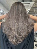 アポロ 横浜駅店(apollo)&nbsp;xブリーチ/ホワイトグレージュ/レイヤーカット/チェリーブラウン