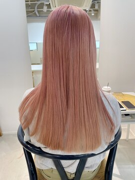  fit stand 千葉/ショートボブ/カット/パーマ/ダブルカラー/トリートメント/縮毛矯正 イメチェン/ピンクベージュ/アンブレラカラー[千葉]