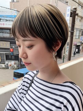 ボコカ(bococa) 大人女性ショートコンパクトショートマッシュショートハイライト