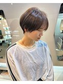 後頭部のボリュームしっかりメリハリショート