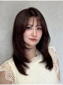 【フェミニンレイヤー】/葛西/ブリーチ/ハイライト/髪質改善