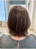 大人可愛いハイライトカラー