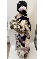 美容室こころ 成人式の着付けとヘアセット