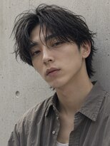 オグジュアリー 表参道(aux.)&nbsp;毛流れハンサムショートセンターパートメンズ黒髪爽やか