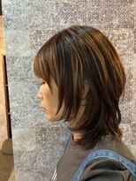 エイム ヘア デザイン 町田店(eim hair design)&nbsp;大人可愛いウルフレイヤー/立体感ハイライト/外国人風カラー