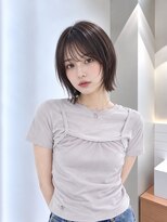 フォト 新宿三丁目(foto)&nbsp;地毛風縮毛矯正韓国風顔まわりレイヤー小顔ボブ切りっぱなしボブ