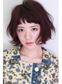 ふんわりボブにうぶバング♪藤沢　大人可愛い無造作カール