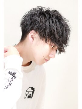 リップスヘアー 銀座(LIPPS hair) NKO刈り上げ前下がりマッシュワイルドビジカジツーブロック