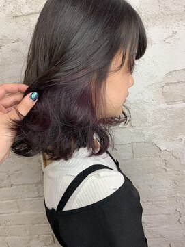 プライズ アイリス 池袋東口店(prize Iris) パープルインナーカラー/インナーカラー/タンバルモリ　池袋