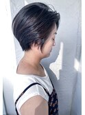 カットで頭の形が良くなる♪骨格補正ショートボブby柴立吉之助